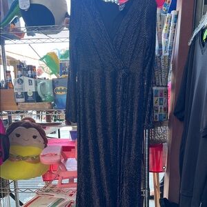 Elegant Black Long Sleeve Dress